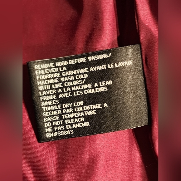 DKNY Down Puffer Trench Parka Trench Fur Trim Brown Womens Size XSmall Winter - Picture 7 of 16